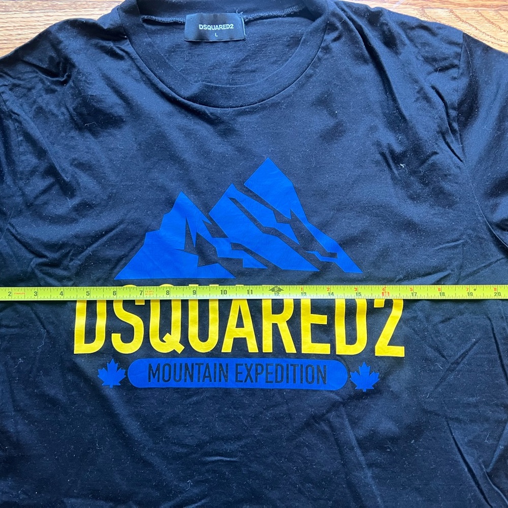 Dsquared2 Black And Blue Short Sleeve Tee With Bold Graphic View 2